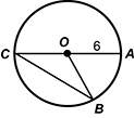 Circle with line segments