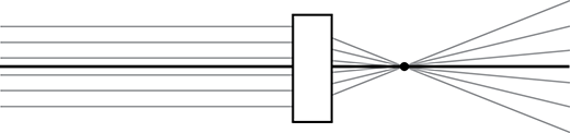 light entering a blank space