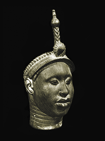 a sculpture of the head of a man