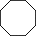 A regular octagon is shown.